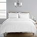 Edilly 3 Piece Duvet Cover Set Queen Size,100% Premium Washed Cotton Duvet Cover White,Ultra Soft and Easy Care,Simple Style Bedding Set