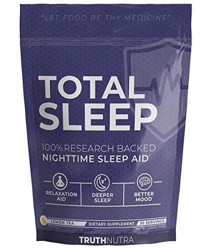 Truth Nutra - Total Sleep - Natural Sleep Remedy - 30 Servings - Helps Your Body Relax - Reduces Anxiety & Restlessness - Promotes Restorative Sleep Cycles & Deep Sleep - Improves Overall Mood