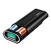 Power Bank Battery Charger & Battery Pack, Battery Charger Box with LCD display & 2 USB Output for iPhone 7, 7 Plus, Galaxy & Other Smart Devices, 2 x 18650 Battery(Black)