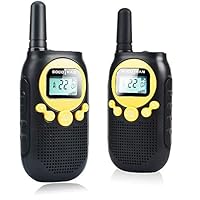 Walkie Talkies for Adults Rechargeable Battery 5 Miles Long Range 2 Way Radios Flashlight 22CH Yellow FRS License Free Radios Boys Outdoor Adventure Gifts Camping Accessories 2 Pack Walkie-talkies