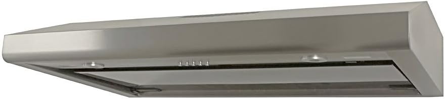 KOBE CHX3030PDS-GL Brillia 30-inch Under Cabinet Range Hood, 3-Speed, 400 CFM, Glass Panel