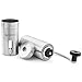 Brewsentials Premium Manual Coffee Grinder, Brushed Stainless Steel Personal Coffee Mill Adjustable Precision Conical Burr Brewing Essentials for Java Lovers