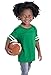 RABBIT SKINS Toddler Fine Jersey Short Sleeve Football Tee, Vintage Heather/Blended White, 2T