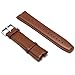 RAYSUN Replacement 22mm Width Brown Genuine Leather Anti-slip Watch Band for Motorala Moto 360 Smart Watch (Brown Genuine Leather)