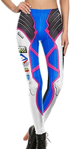 LoveLiness Armor D.Va MEKA Digital Print Fashion Tight Long Pants Leggings