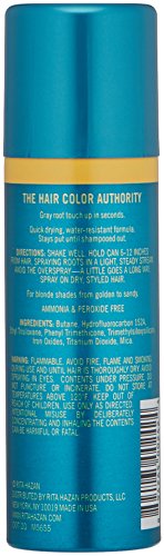 Root Concealer-Rita Hazan Touch Up Spray-Light Blonde-Cover Up Gray 2oz