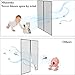 [Upgraded] Reinforced Magnetic Screen Door 72x80 Inches, Mkicesky Fiberglass Mesh Curtain with Self Sealing, Hands Free, Super Magnets Net for Door, Pets Kids Friendly, Fit Doors Up to 70