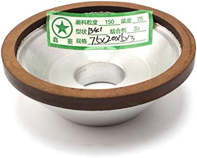 1Pcs 3 "inch Resin Bonded Flaring Cup Diamond Grinding Wheel 150 Grit 75%(75x20x5x3mm)