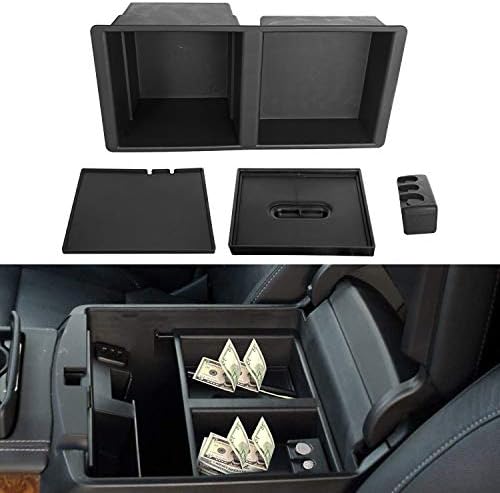 ZHUBANG Center Console Organizer Tray Front Floor Insert Replacement for Select 2014-2018 Silverado Sierra Tahoe Suburban Yukon GM Center Silverado