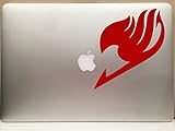 Fairy Tail Logo Red Sticker Decal Anime Cartoon Red Car Window Wall Macbook Notebook Laptop Sticker Decal