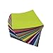 flic-flac 54pcs Felt Fabric Sheet Assorted Color Felt Pack DIY Craft Squares Nonwoven (10cm*10cm)