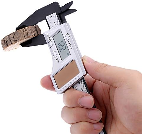 UltimaFio(TM) 6" Solar Powered Digital Vernier Caliper LCD Electronic Callipers feeler gauge Fiberglass digital paquimetro150mm Measuring Tool