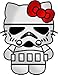 Stormtrooper Hello Kitty Car Window Wall Macbook Notebook Laptop Sticker Decal