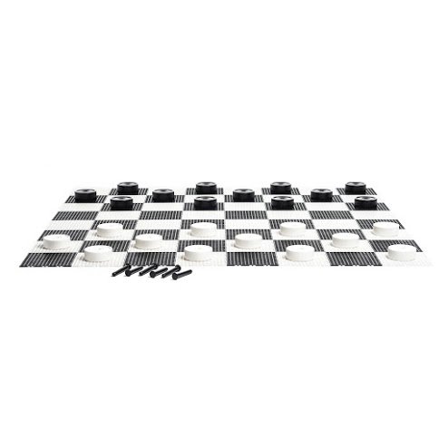 MegaChess Giant Checkers Set - 10 inch