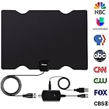 Yetaryy Long 85 Miles Indoor TV Antenna Powerful HDTV Amplifier Signal Booster, High Definition Antenna for Television - 16.5FT Coax Cable