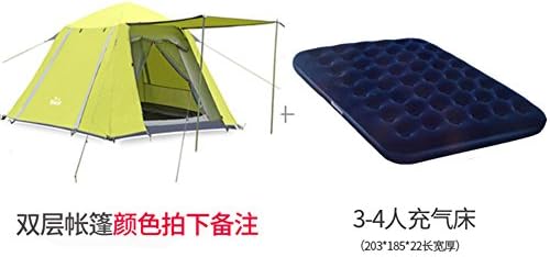 automatic outdoor camping tent/Square extra large space leisure tent/3-4Person camping tent-E