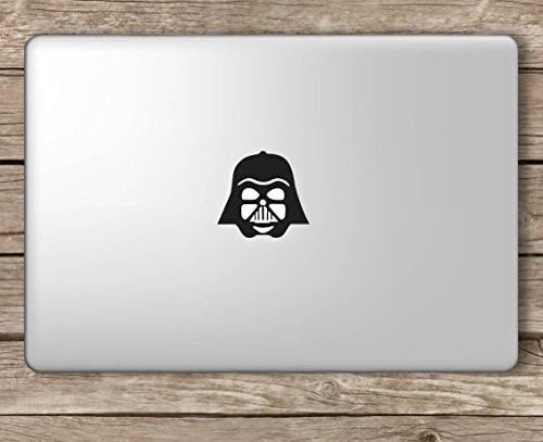 Darth Vader Head Star Wars - Apple Macbook Laptop Vinyl Sticker Decal, Die cut vinyl decal for windows, cars, trucks, tool boxes, laptops, MacBook - virtually any hard, smooth surface