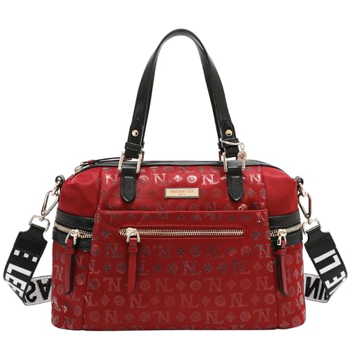 Bolsa duffle Nicole Lee de nylon holográfica FW25