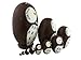 Adorable Lovely Animal Theme Big Round Eyes Brown Wise Owl Egg Shape Wooden Handmade Nesting Dolls Matryoshka Dolls Set 10 Pieces For Kids Toy Birthday Christmas Gift Home Kids Room Decoration