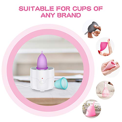 Menstrual Cup Kit, YTYOMUR Menstrual Cup Set with Two Reusble Period Cups, Compact Design - Easy to Hide to Avoid Embarrassment, Travel Friendly
