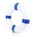 LAB OUTLET 20in diameter Foam Swim Rings - Children Swimming Pool Lifebuoy Safety Life Preserver with Perimeter Rope