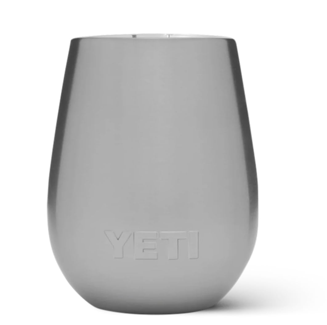 YETI Rambler Wine Tumbler, Vacuum Insulated Stainless Steel Tumbler with Magslider Lid, Stainless Steel, 10 oz (295 ml)