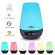 Digital Clock Essential Oil Diffuser -MIUCOLOR Long Time 16h Aroma Ultrasonic Cool Mist Humidifier - Electronic Digital Clock Diffuser, 2 Modes of Warm White and Changing Colored LED Lights