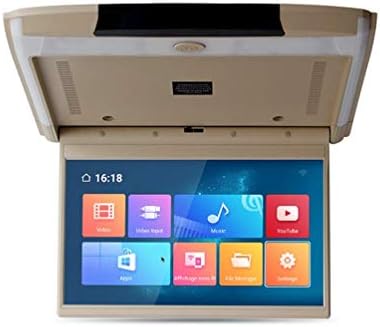 Car Flip Down Monitor HDMI 1080P TFT LCD 13 inch Roof Mount Monitor Overhead Video Player for Car MP3 MP5 with WiFi USB TF FM IR Bluetooth Android 6.0