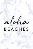 Aloha Beaches, 18 Month Weekly & Monthly Planner | 2018-2019: Marble, July 2018 - December 2019, 6