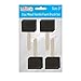 US Art Supply 3 inch Foam Sponge Wood Handle Paint Brush Set (Value Pack of 15) - Lightweight, durable and great for Acrylics, Stains, Varnishes, Crafts, Art