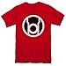 Officially Licensed DC Comics Red Lantern Symbol T-Shirt (Red, Medium)