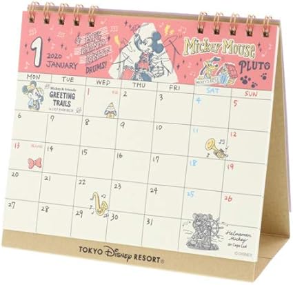 Amazon Co Jp ミッキー フレンズ 卓上カレンダー 2020年 手書き風デザイン ディズニー グッズ お土産 東京ディズニーリゾート限定 おもちゃ