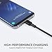 AUKEY USB Type C Cable 6ft (2-Pack) USB C Cable Braided Nylon Fast Charging Cord USB C to USB A for Samsung Galaxy Note 9 8 S10 S10+ S10e S9 S8+ Fold, LG V30 V20 G6, Nexus 6P, Nintendo Switch, Pixel