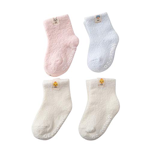 Ninecoo-Baby-Anti-Skid-Cozy-SocksThick-Warm-Soft-Infant-Grippy-Fluffy-SocksToddler-Fuzzy-Kids-Girls-Boy