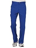 WW Revolution by Cherokee Men's Fly Front Pant, Royal, XL