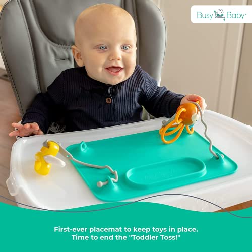 BUSY BABY Silicone PlacematAs Seen On Shark TankBuiltin Suction Cups