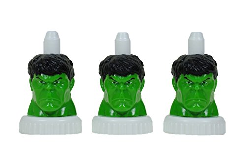 good2grow spill-proof bottle toppers 3-pack, Hulk