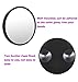 AlierKin Cosmetic Mirrors - 10X and 15X Magnifying Makeup Mirror with 2 Suction Cups Wall Mount Perfect for Travel Home Use (2-Pack)