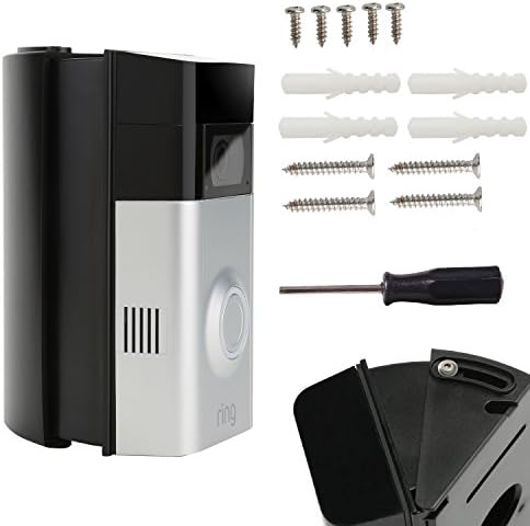Ring Doorbell 2 Angle Mount -ADJUSTABLE (30 to 50 degree) Ring Doorbell 2 Wedge Kit, Angle Adapter Mounting Corner Kit for Ring Video Doorbell 2