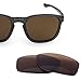 LenzFlip Polarized Replacement lenses for Oakley Enduro - Crafted in USA : Multiple Options (Brown Polarized)
