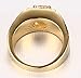 Adisaer Stainless Steel Rings for Men Gold and Diamond Promise Band Ring Cz Size 11
