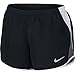 Nike Women's Dry 10K Running Shorts, Black/White/Dark Grey/Wolf Grey, Medium