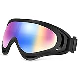 Ski Goggles SiFREE UV400 Protective with Windproof Dustproof Anti-shock Anti-Glare Lenses Skate Glasses for Ice-Skate Snowboard Snowmobile Bicycle Motorcycle