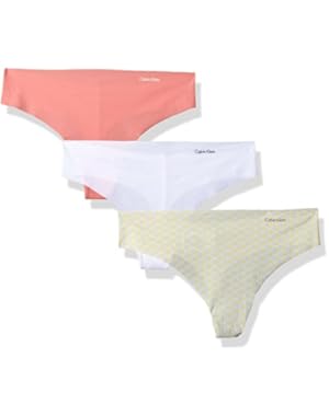 Women's 3 Pack Invisibles Thong Panty