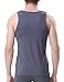 DAVID ARCHY Men's Tank Top Bamboo Rayon Undershirts Tank Shirt Moisture-Wicking A-Shirt for Men, 3-Pack (L, Black/Charcoal/Light Gray)