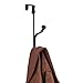 InterDesign York Lyra Over Door Organizer Hook for Coats, Hats, Robes, Clothes or Towels – Dual Hook, Bronze