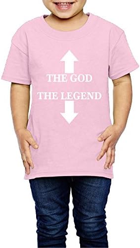 UUe The God The Legend Unisex Kids Cotton 2-6 Years Old Children T-shirt Pink 2 Toddler