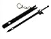 HiRudolph Sword Art Online SAO Kirigaya Kazuto Kirito Yuki Asuna Keychain Key Ring, Black