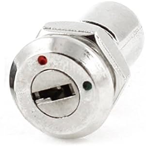 Axiwen AC 250V 0.5A 2 Terminals On Off Tubular Key Lock Switch