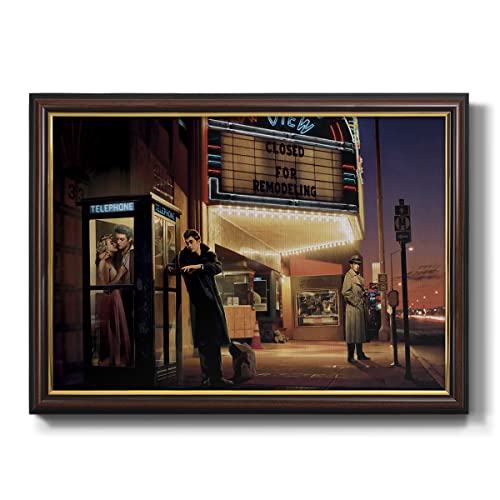 Renditions Gallery Canvas Art Black Walnut Framed Prints Vintage Midnight Matin…